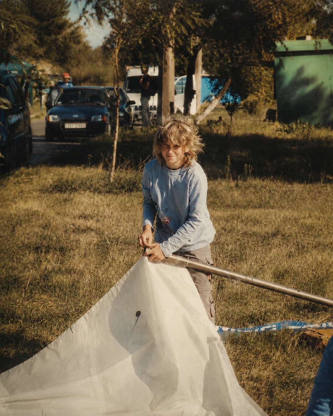 A childhood sailing moment from Denis Kotlyarov's early yachting path.